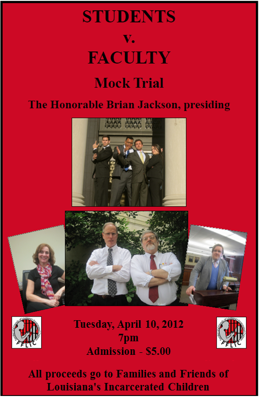 LSU Mock Trial for Juvenile Justice Reform